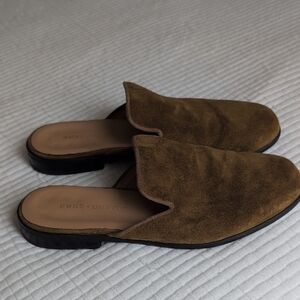 Duke + Dexter Brown Suede Loafers